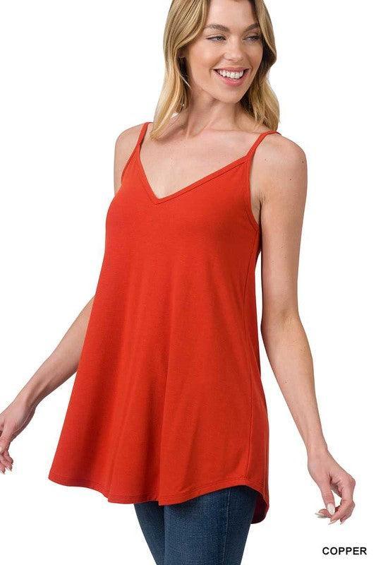 LORENA FRONT AND BACK REVERSIBLE TANK S-3XL - West End Boutique