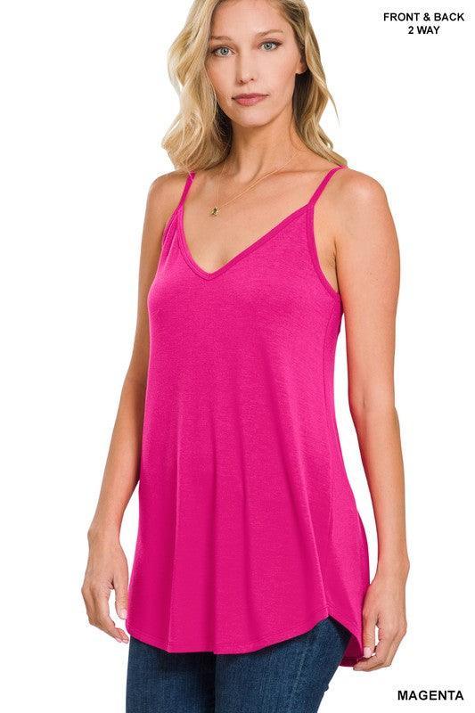 LORENA FRONT AND BACK REVERSIBLE TANK S-3XL - West End Boutique