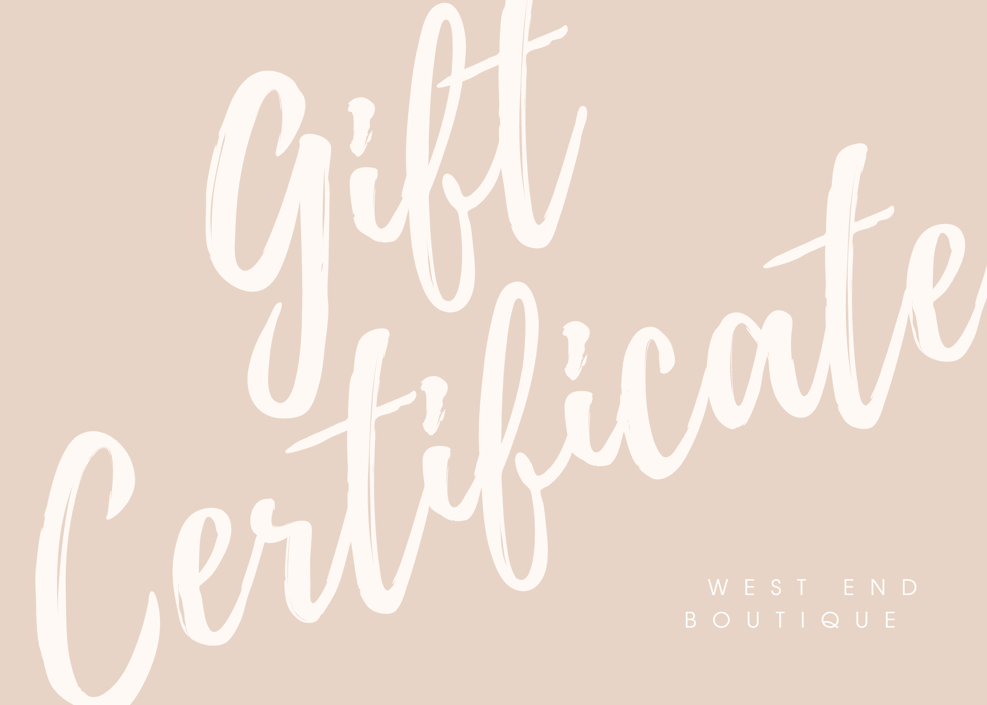 Gift Card - West End Boutique