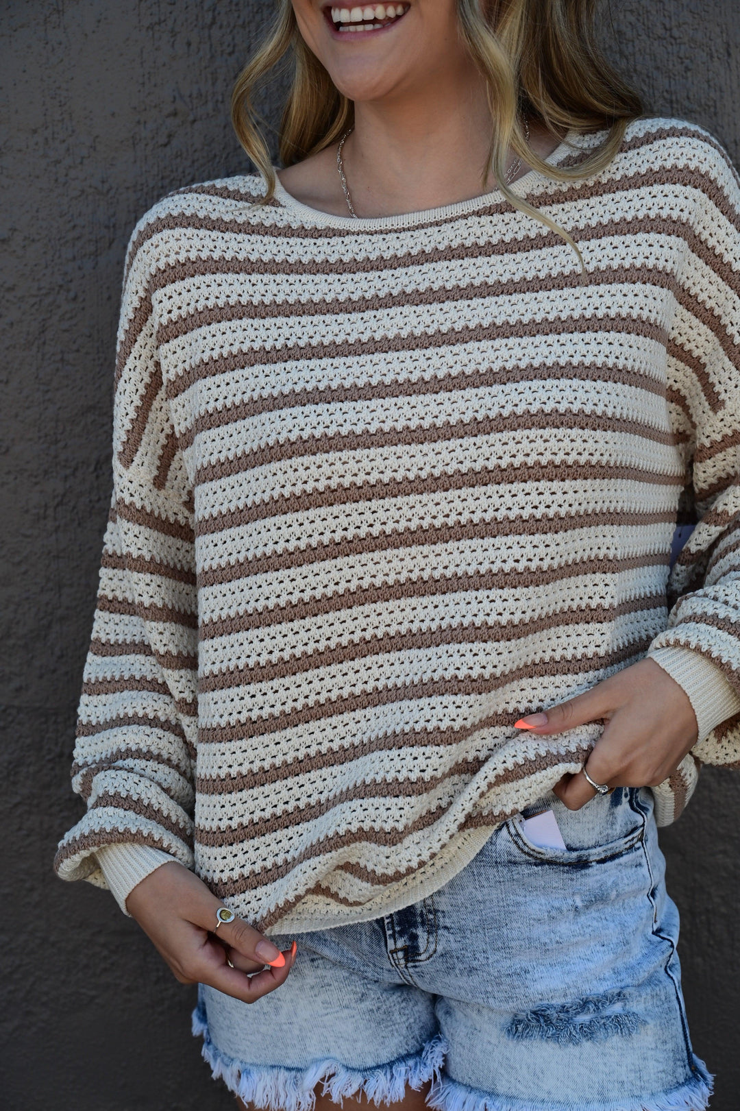 Silver Lining Sweater Top - West End Boutique