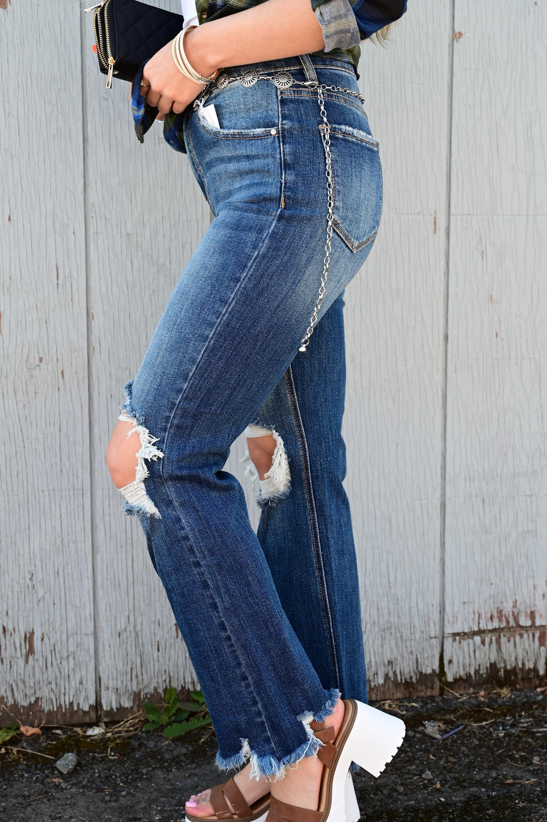 ADAM HIGH RISE STRAIGHT CROP JEANS - West End Boutique