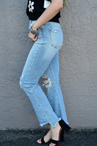 ARIK HIGH RISE CROP FLARE JEAN - West End Boutique