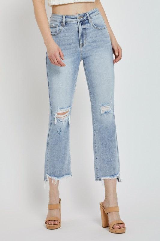 ARIK HIGH RISE CROP FLARE JEAN - West End Boutique