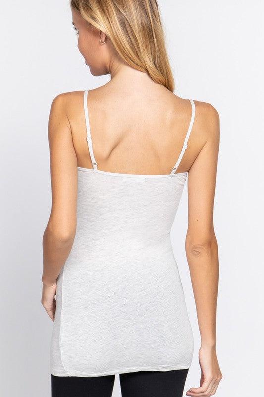 BASIC TUNIC CAMI W/ ADJUSTABLE SPAGHETTI STRAPS LIVE - West End Boutique