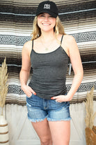 BASIC TUNIC CAMI W/ ADJUSTABLE SPAGHETTI STRAPS LIVE - West End Boutique