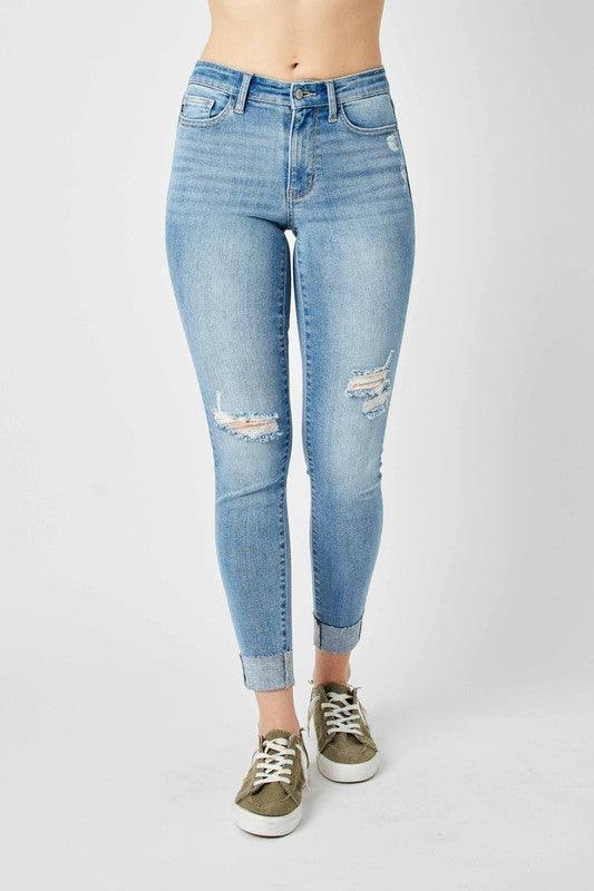 Becky Cuffed Skinny Jean - West End Boutique