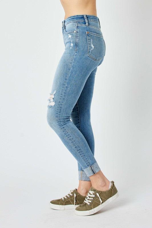 Becky Cuffed Skinny Jean - West End Boutique