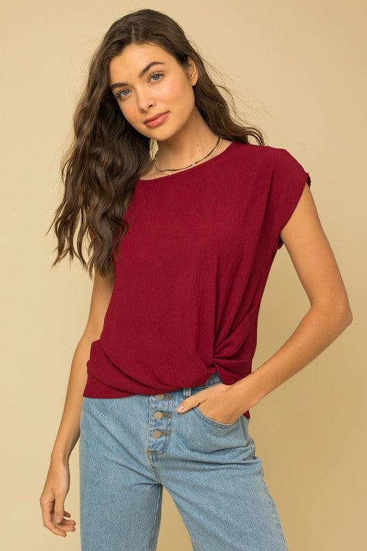 BEST SELLER-MEAGAN SHORT SLEEVE TOP - West End Boutique