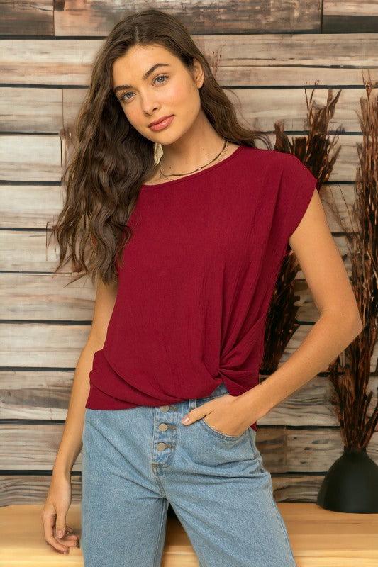 BEST SELLER-MEAGAN SHORT SLEEVE TOP - West End Boutique