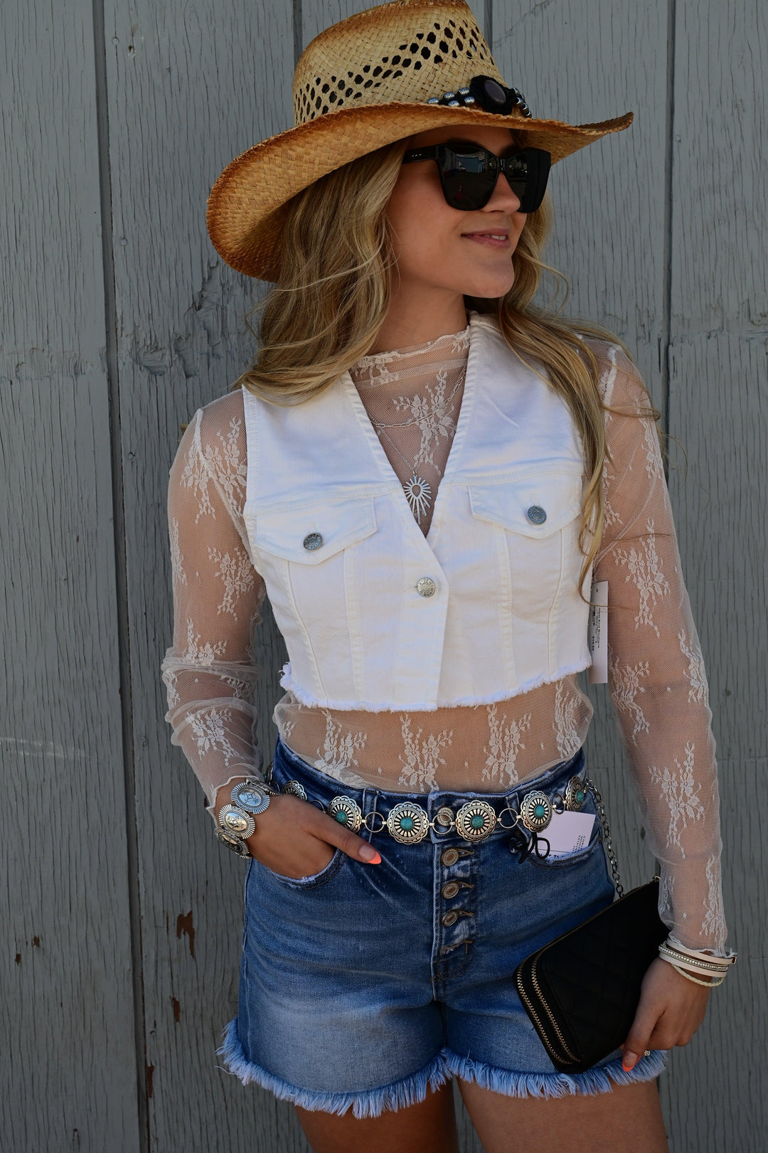 Buckaroo Basics Lace Top - West End Boutique