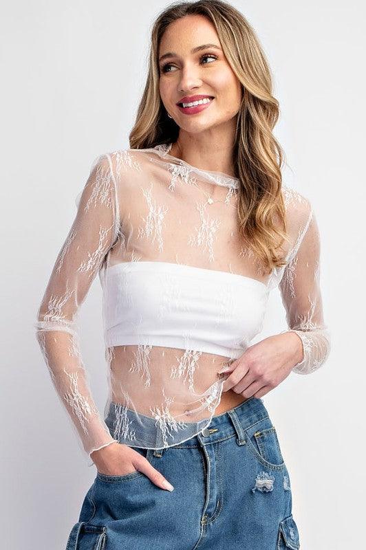 Buckaroo Basics Lace Top - West End Boutique