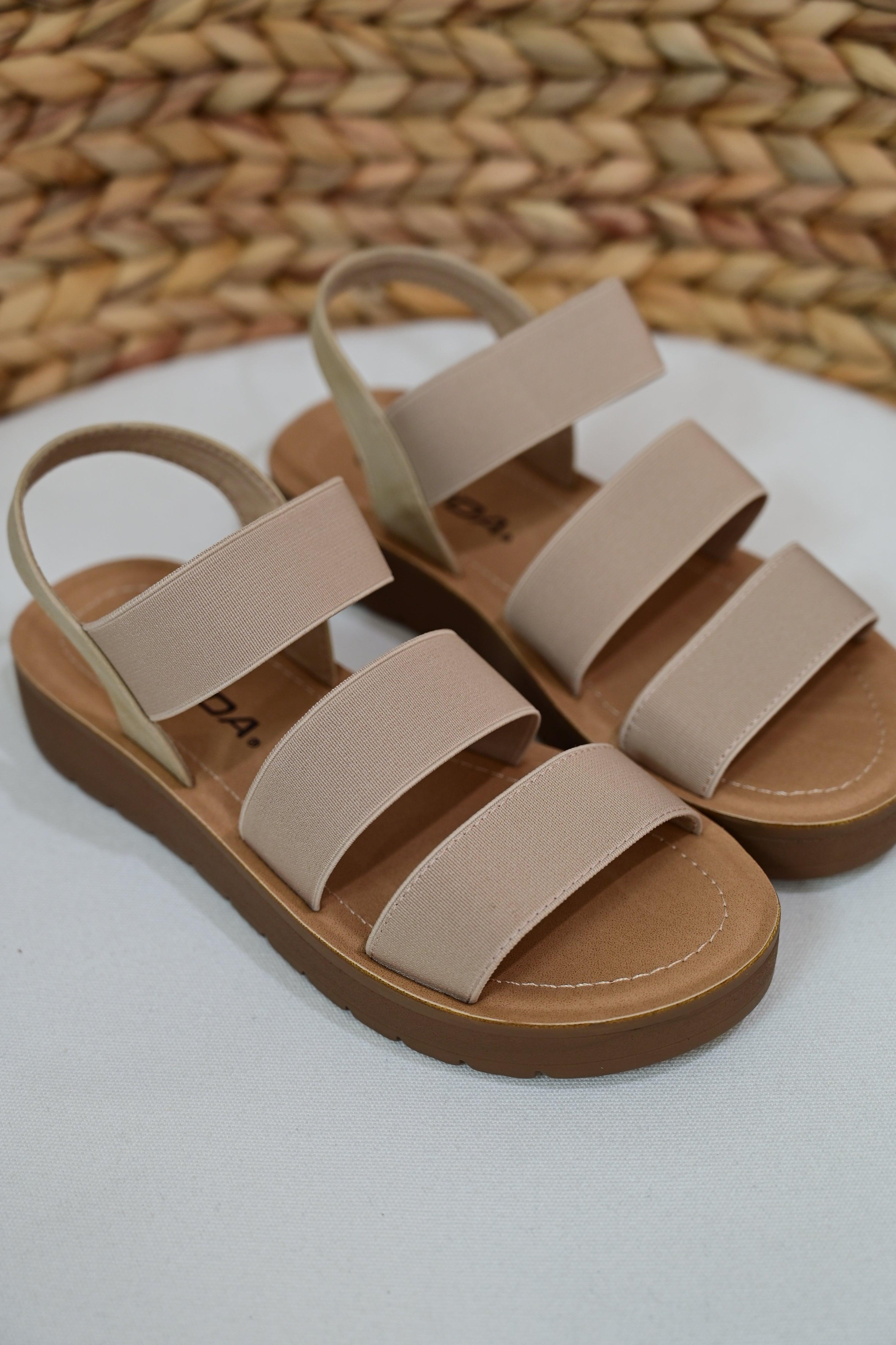 Button Sandal - West End Boutique