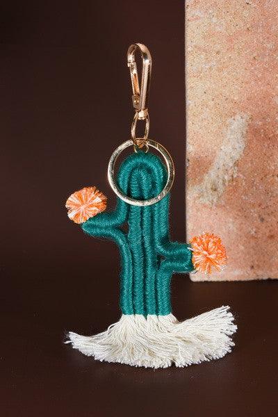 CACTUS KEY CHAIN KEY RING - West End Boutique