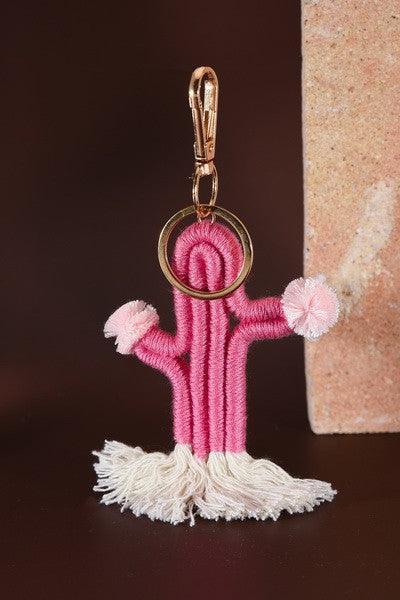 CACTUS KEY CHAIN KEY RING - West End Boutique