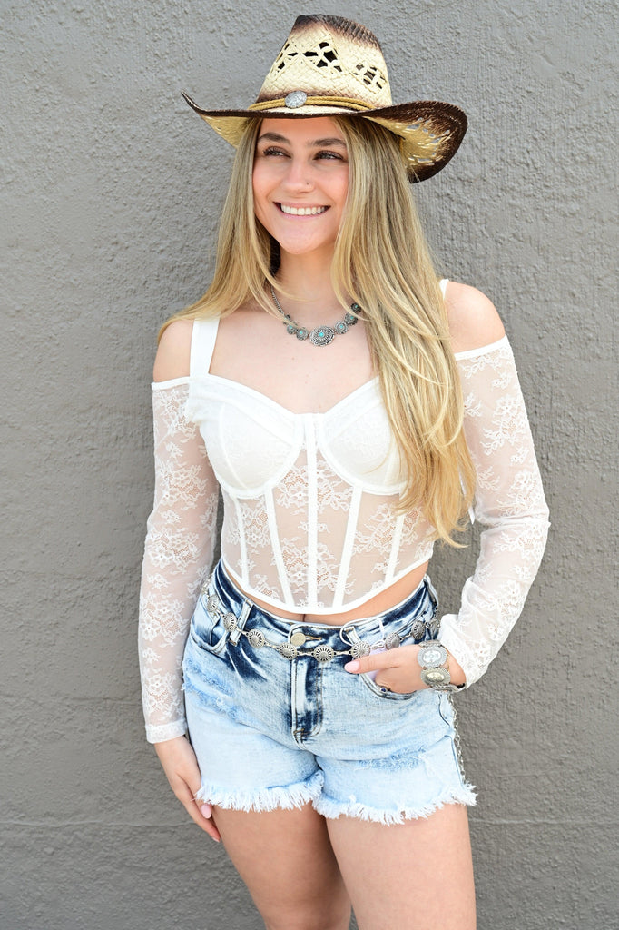 Cheerful Chic Lace Top - West End Boutique