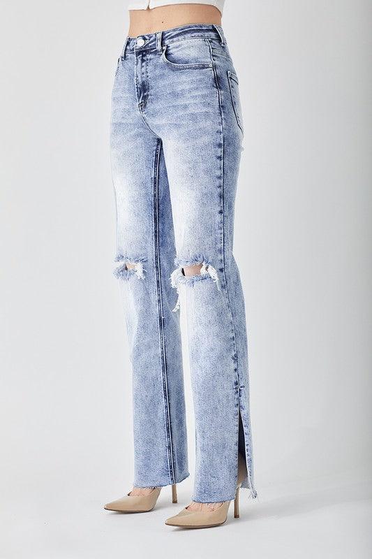 DAKOTAH HIGH-RISE LONG INSEAM STRAIGHT JEANS - West End Boutique