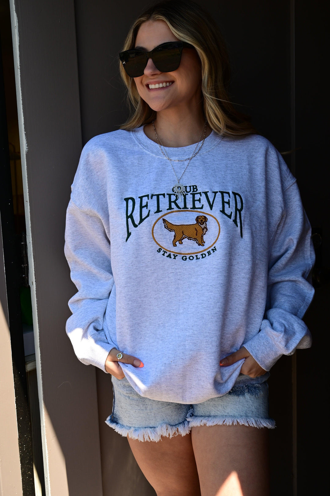 Embroidered Retriever Club Sweatshirt S-XL - West End Boutique