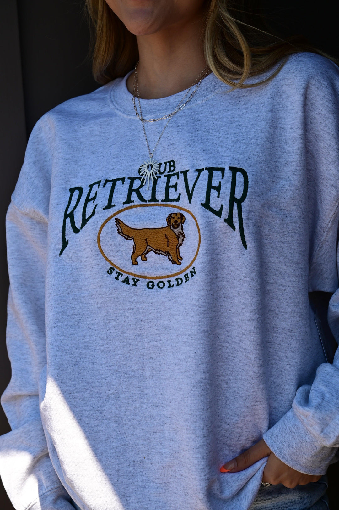 Embroidered Retriever Club Sweatshirt S-XL - West End Boutique