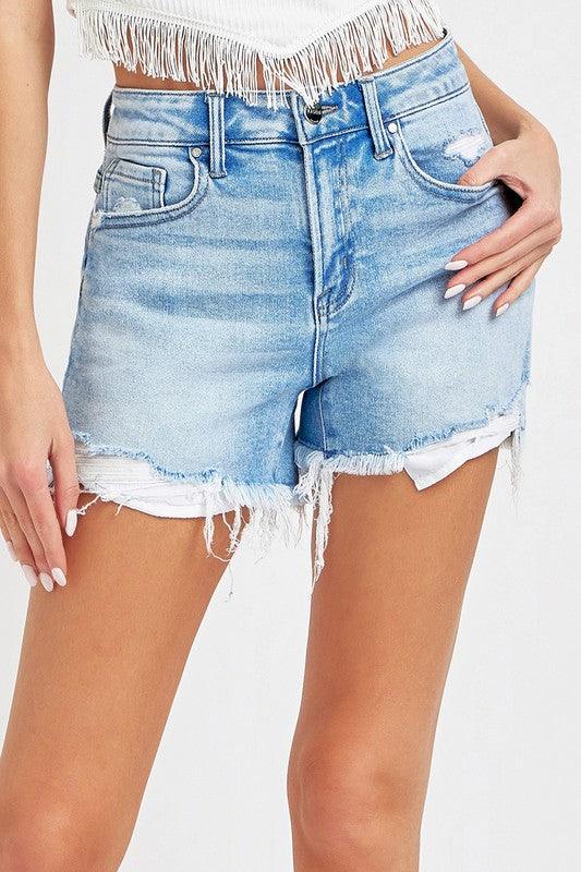 HIGH RISE-PIKABOO LINING SHORTS S-XL - West End Boutique