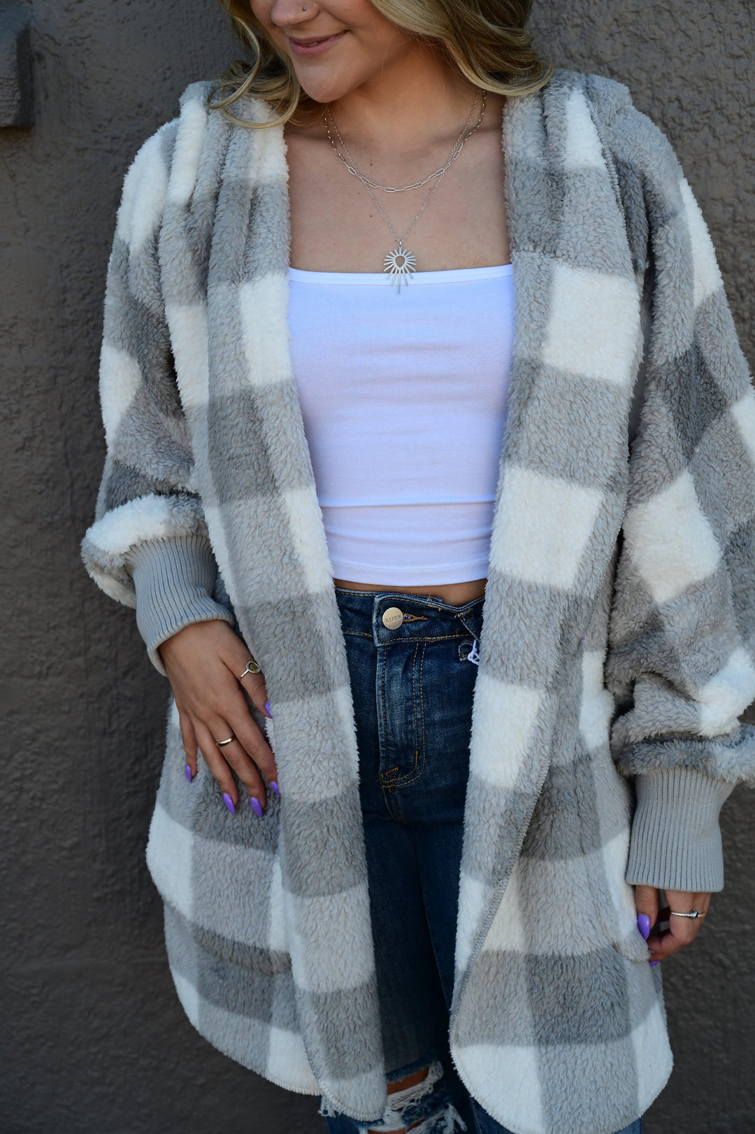 I'll See You Soon Sherpa Cardigan - West End Boutique