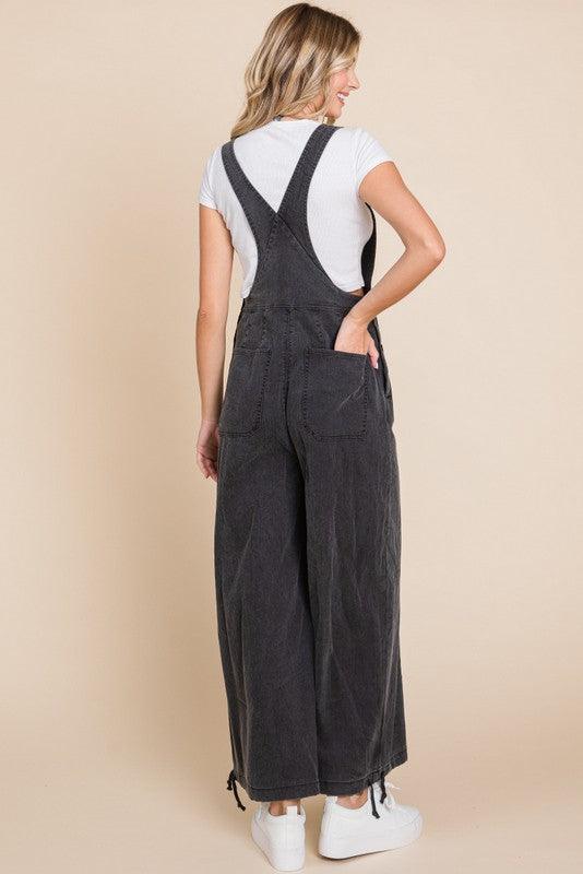 Jameson Solid Cotton Overalls - West End Boutique