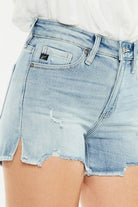 JUSTICE HIGH RISE DENIM SHORTS JEANS S-XL - West End Boutique