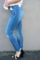 KENNIE MID RISE SKINNY STRAIGHT (FINAL SALE) - West End Boutique