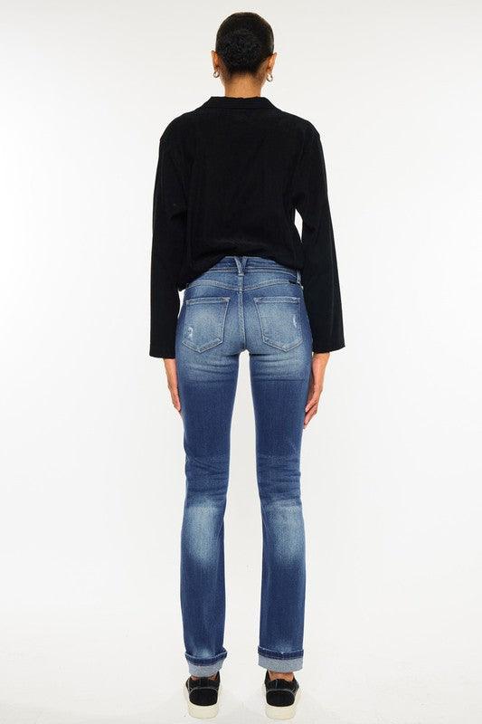 KENNIE MID RISE SKINNY STRAIGHT - West End Boutique