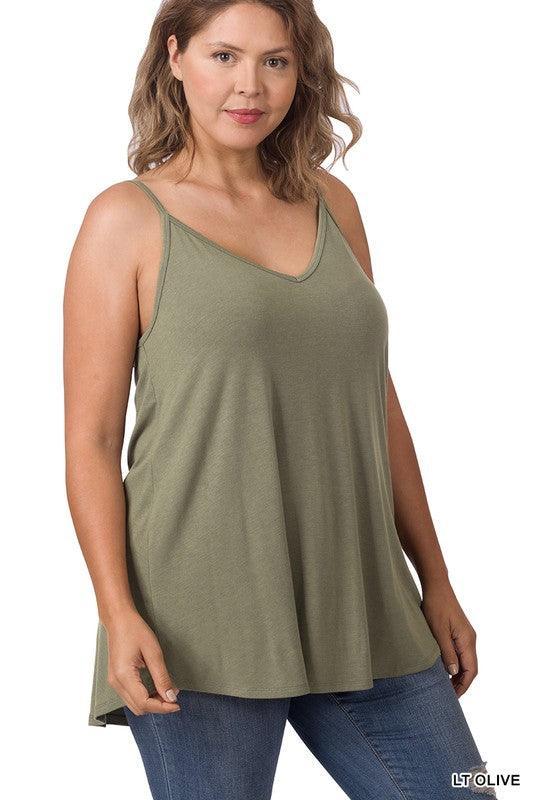 LORENA FRONT AND BACK REVERSIBLE TANK S-3XL - West End Boutique