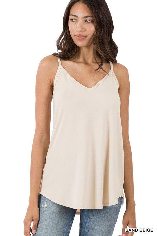 LORENA FRONT AND BACK REVERSIBLE TANK S-3XL (MORE COLORS) - West End Boutique