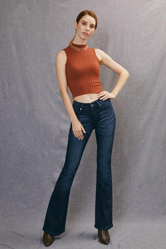 Maggie Mid Rise Flare Jeans - West End Boutique