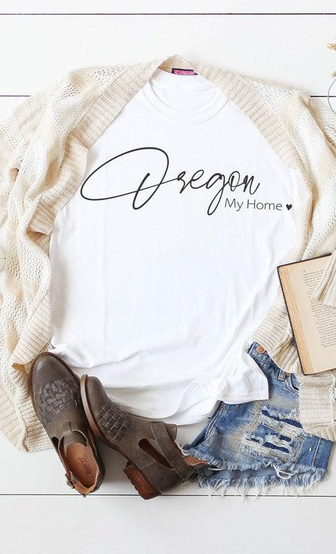 Oregon My Home Graphic Tee S-XL - West End Boutique