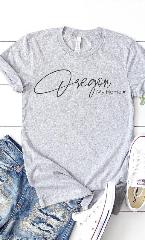 Oregon My Home Graphic Tee S-XL - West End Boutique