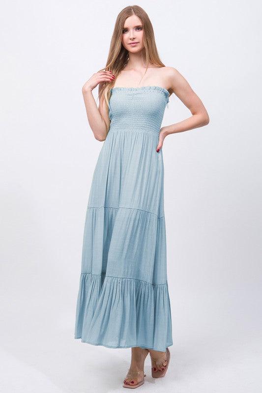 Poppy Strapless Maxi Dress - West End Boutique