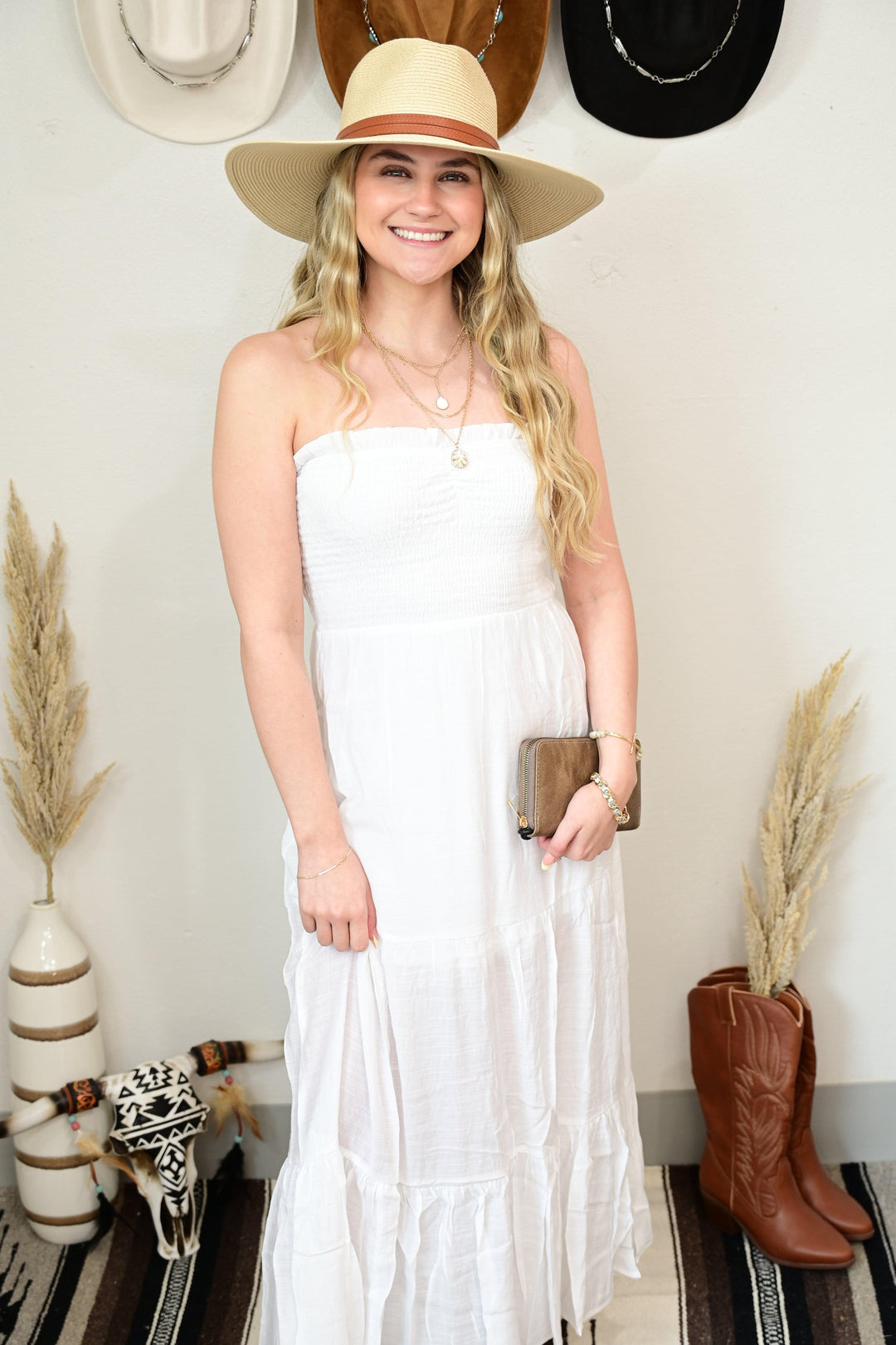 Poppy Strapless Maxi Dress - West End Boutique