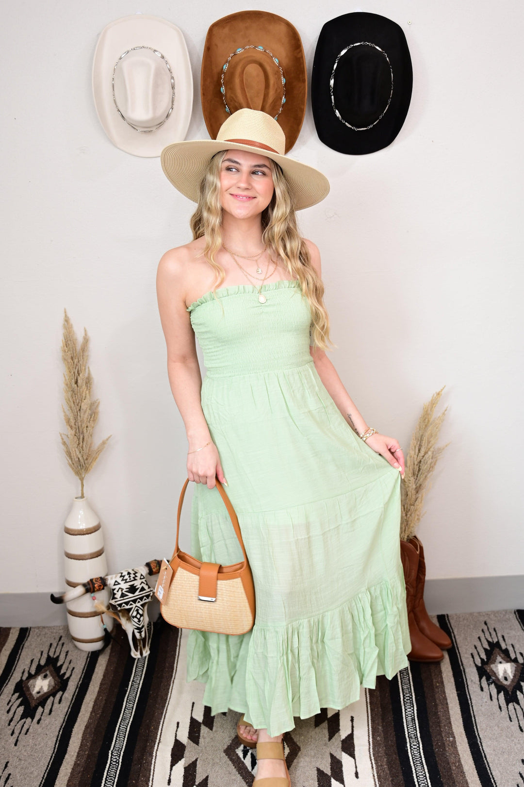 Poppy Strapless Maxi Dress - West End Boutique