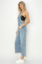 SHANNON CROP STRAIGHT OVERALLS S-XL - West End Boutique