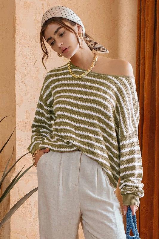 Silver Lining Sweater Top - West End Boutique