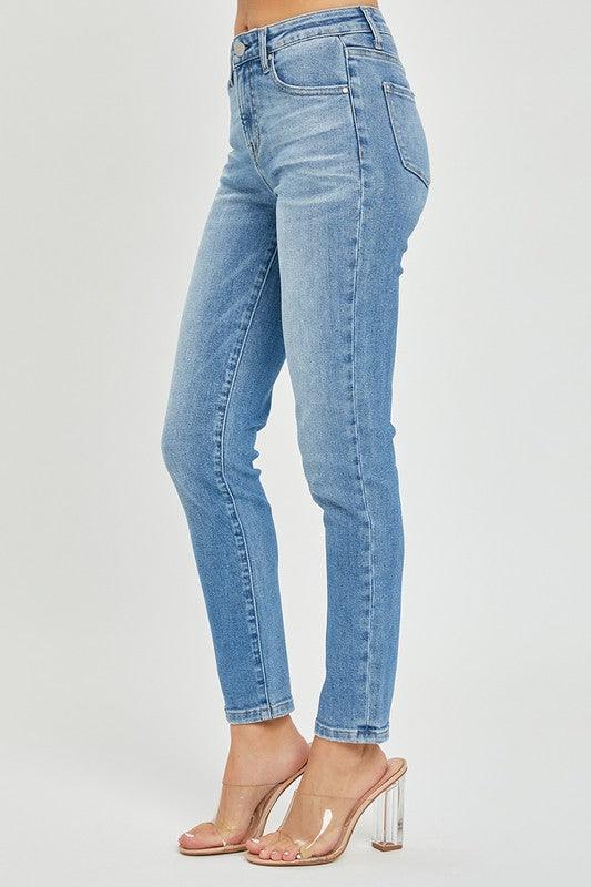 Summer Breeze MID RISE RELAXED SKINNY JEANS - West End Boutique