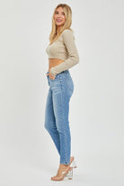 Summer Breeze MID RISE RELAXED SKINNY JEANS - West End Boutique