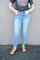 Summer Breeze MID RISE RELAXED SKINNY JEANS - West End Boutique