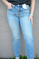 Summer Breeze MID RISE RELAXED SKINNY JEANS - West End Boutique