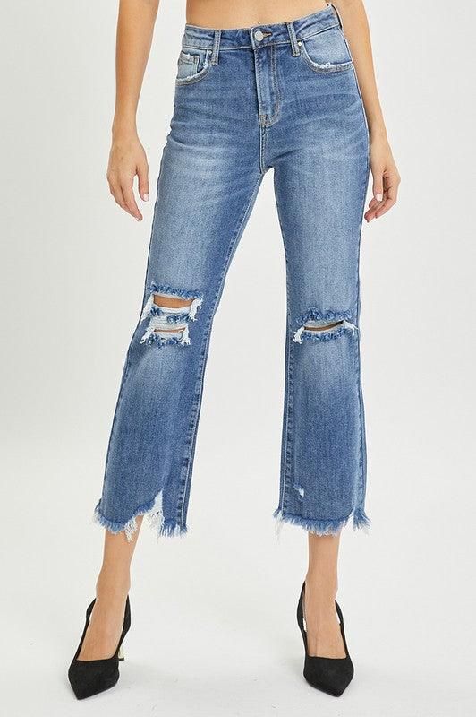 Summer Nights High Rise Straight Jeans - West End Boutique
