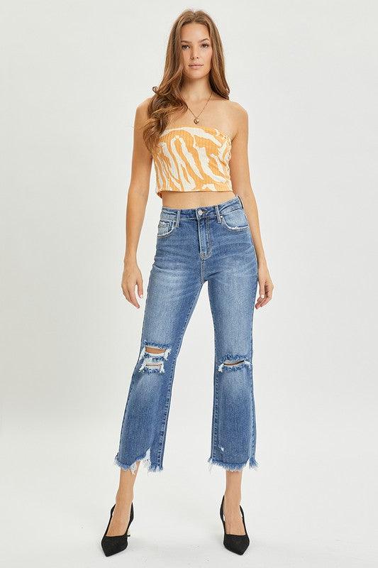 Summer Nights High Rise Straight Jeans - West End Boutique