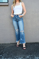 Summer Nights High Rise Straight Jeans - West End Boutique