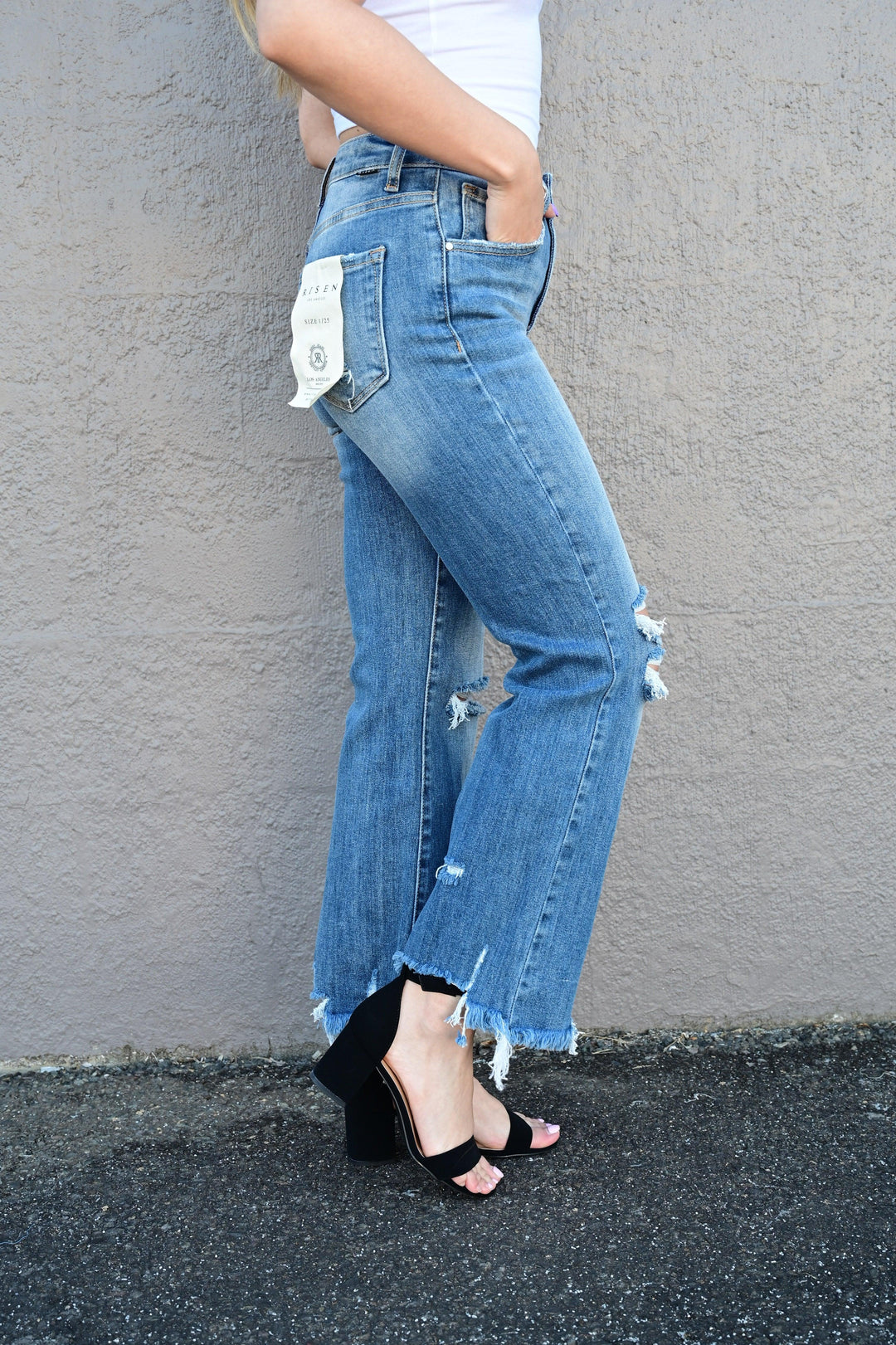 Summer Nights High Rise Straight Jeans - West End Boutique