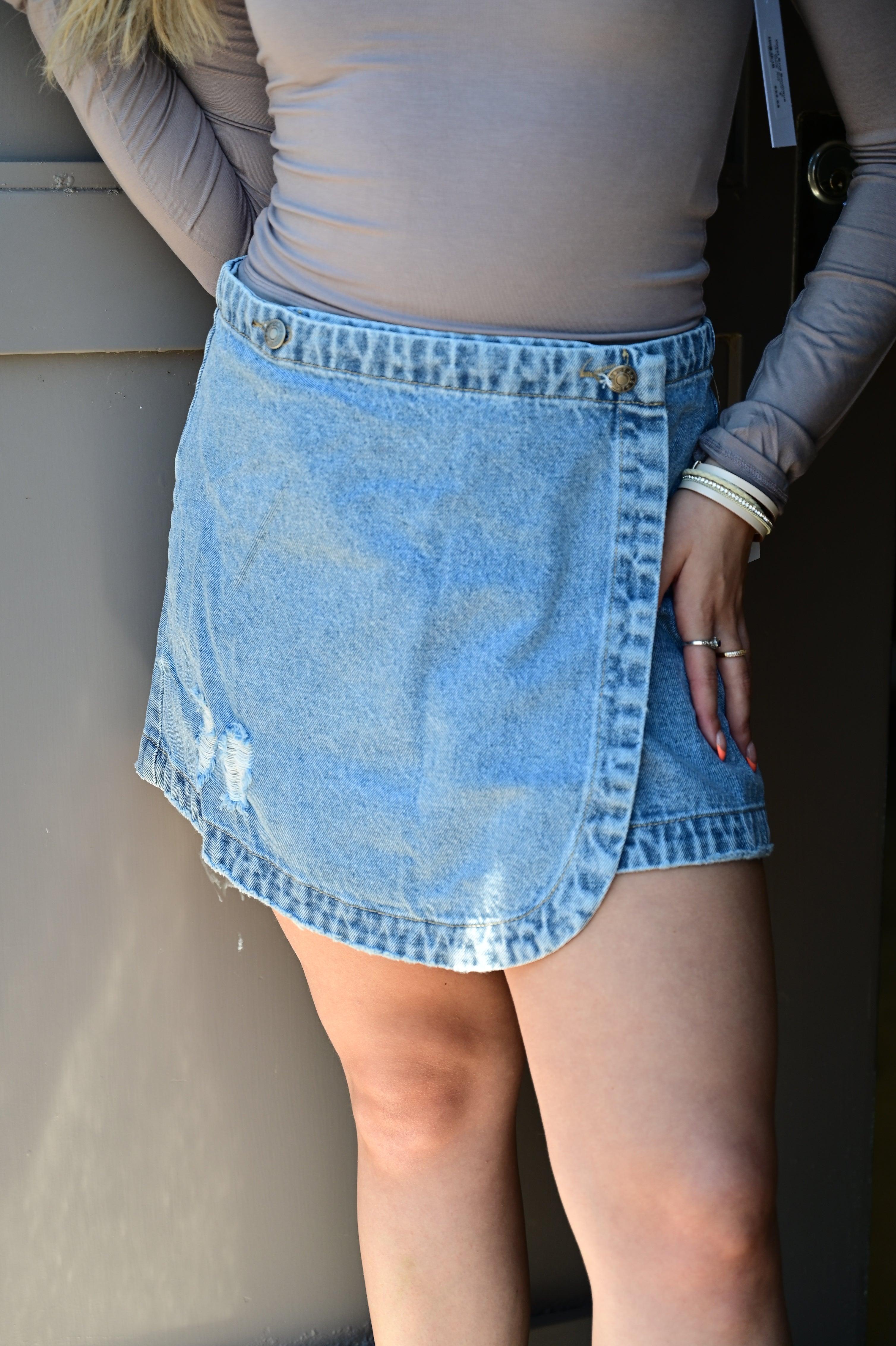 Taylor Denim Skirt - West End Boutique