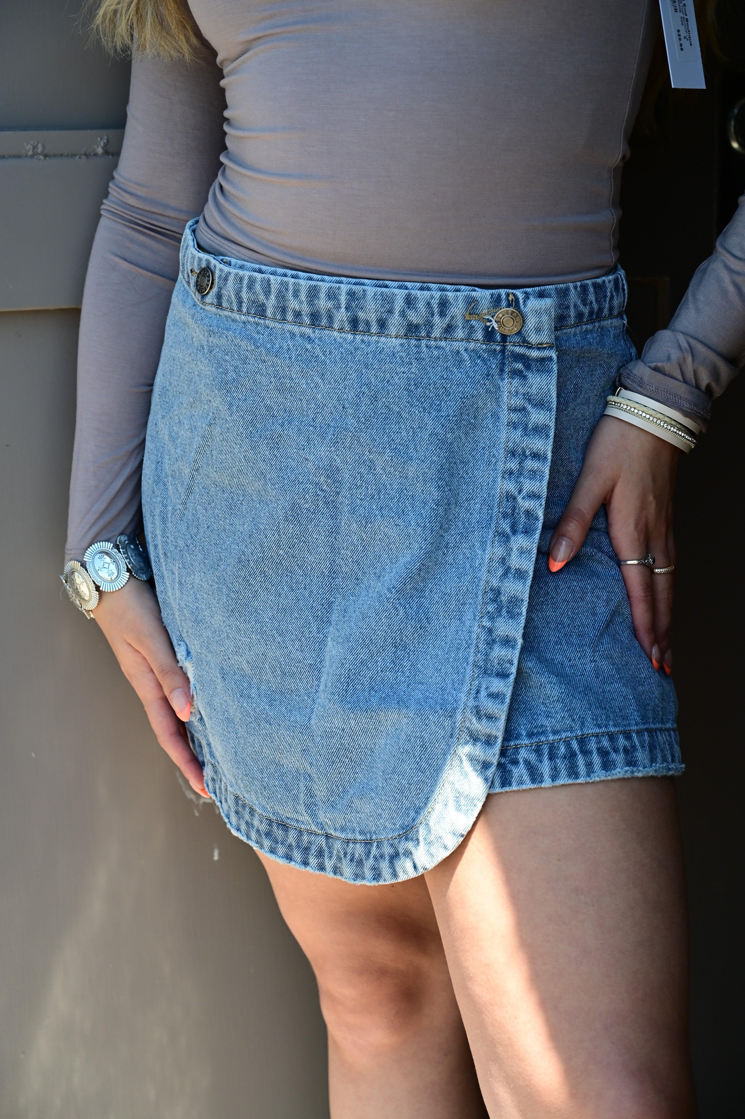 Taylor Denim Skirt - West End Boutique