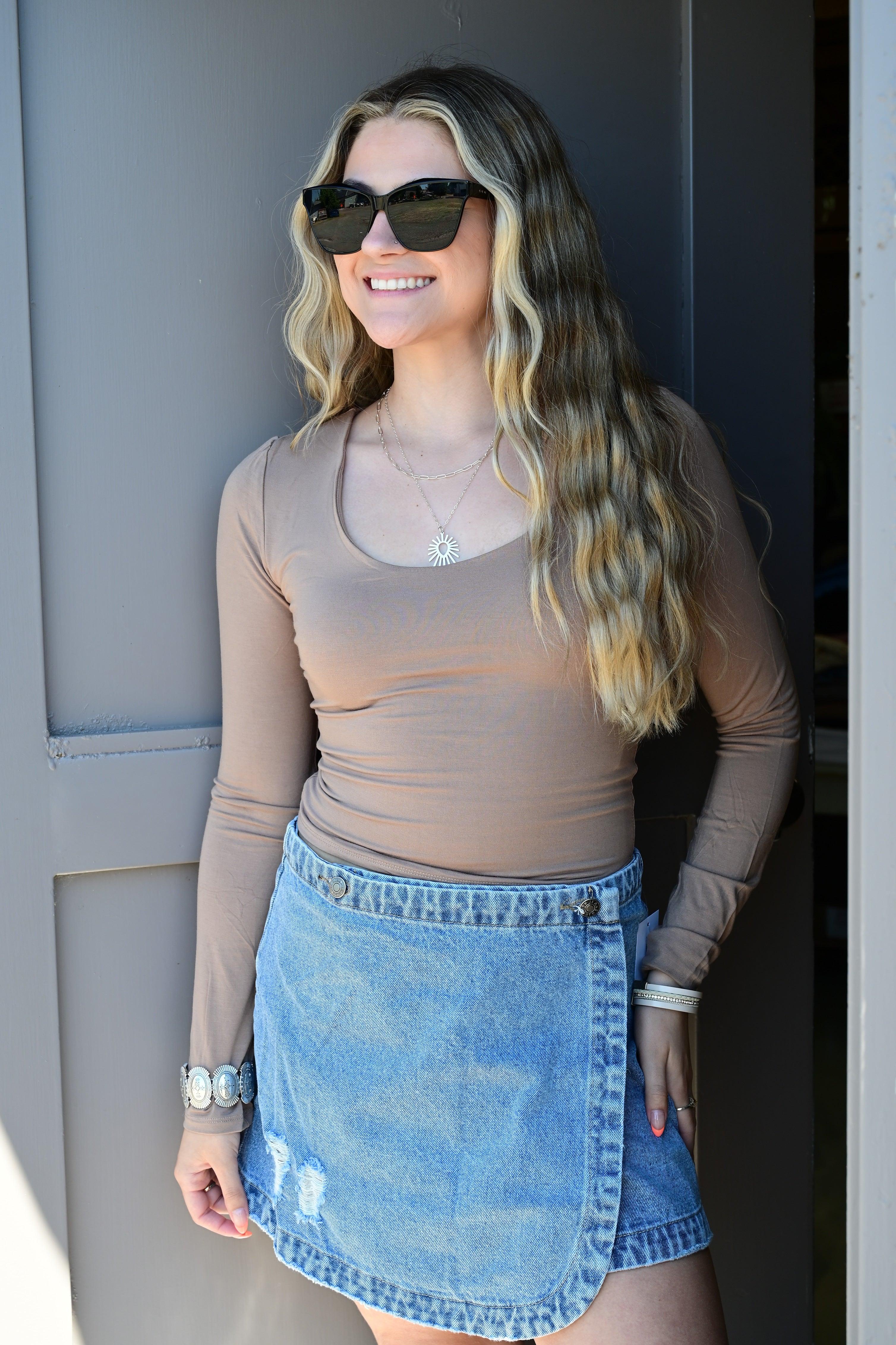 Taylor Denim Skirt - West End Boutique