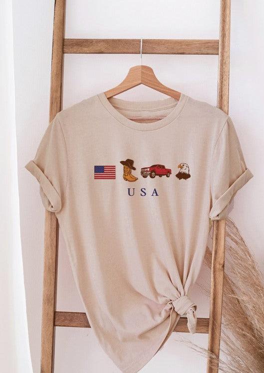 USA Graphic T-shirt S-XL - West End Boutique